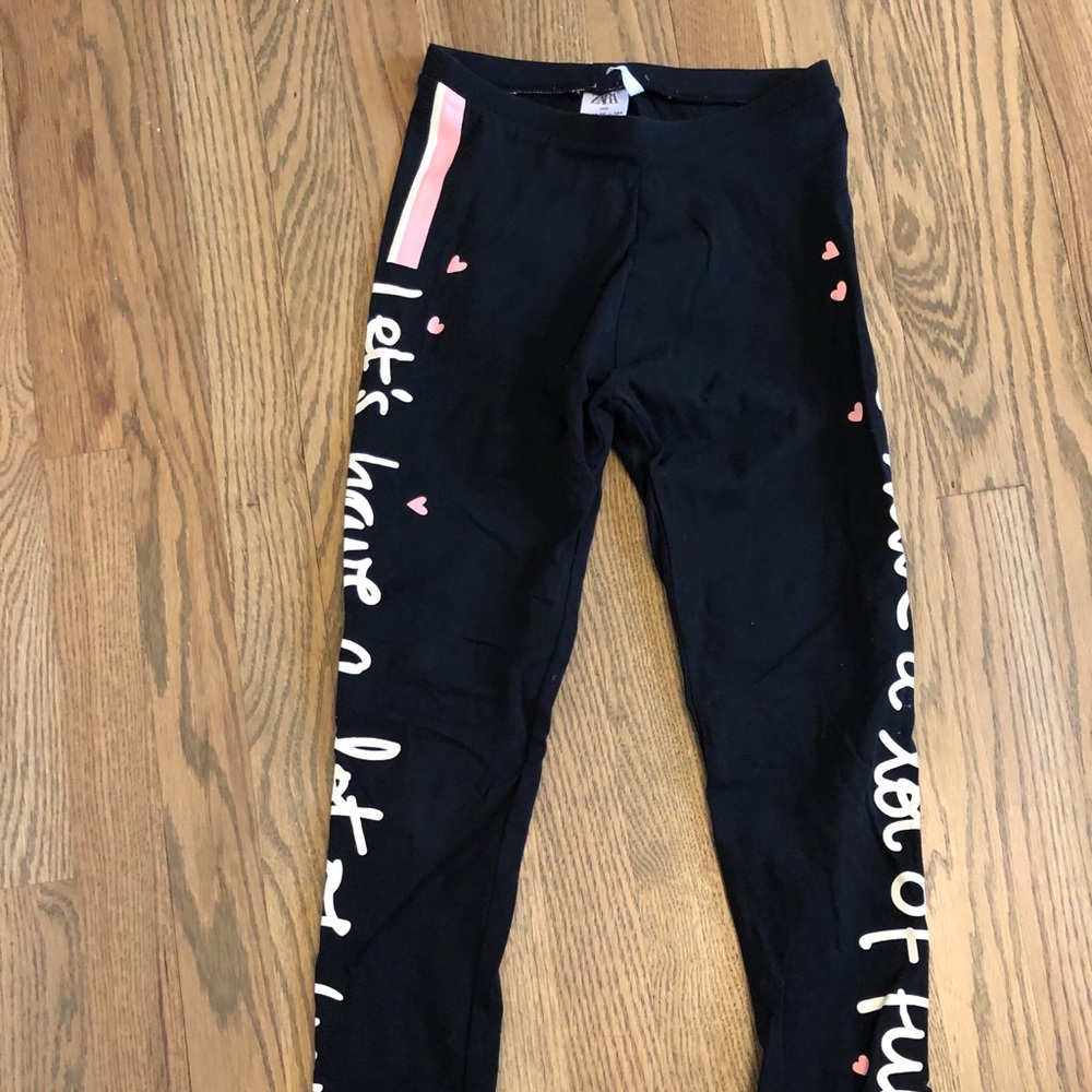 Zara kids black leggings 13/14